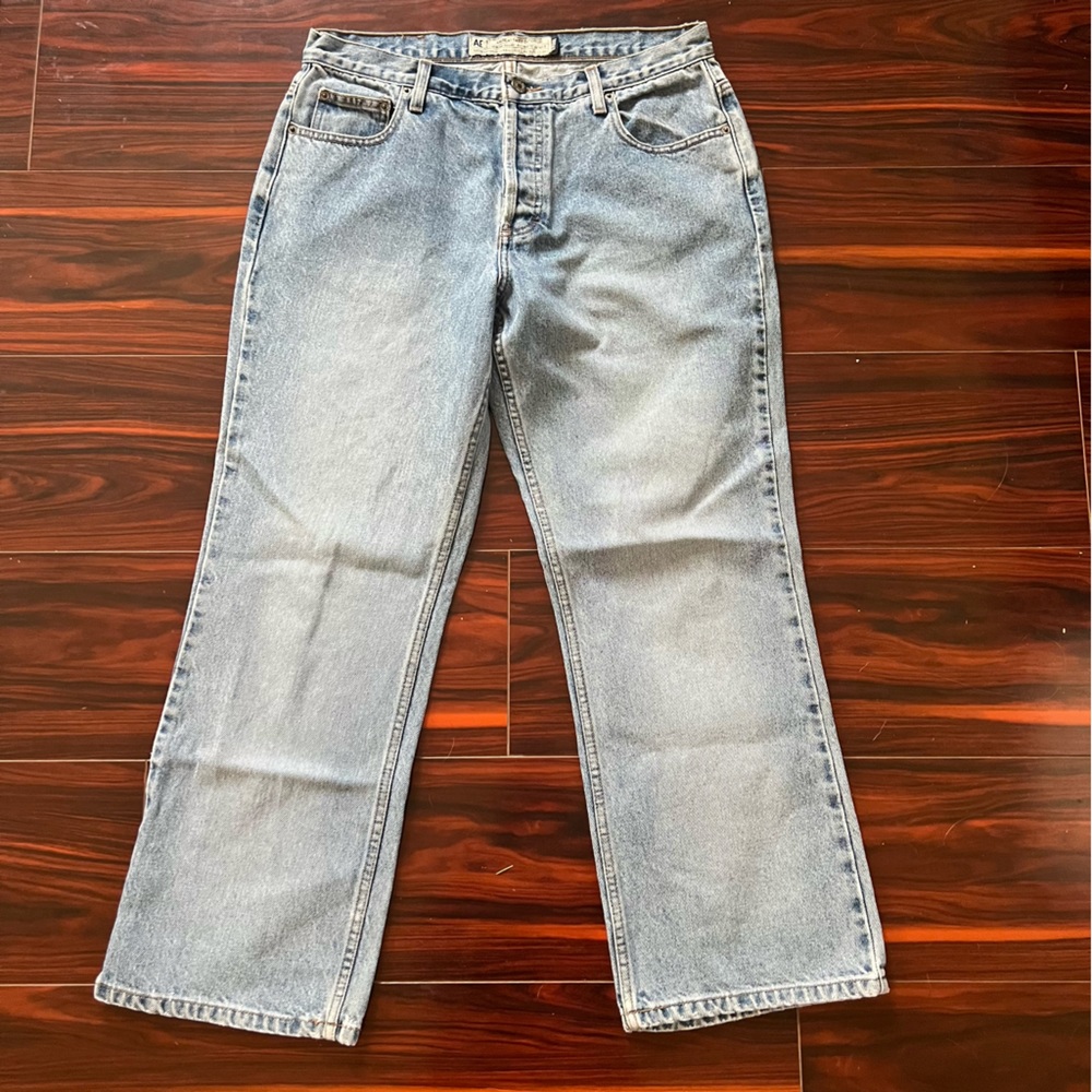 Vintage American Eagle Jeans 100% cotton non-stretch rigid 12 petite - Picture 3 of 9